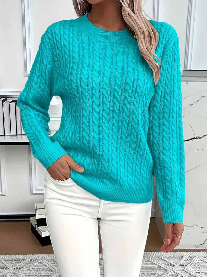 Zoe | Luxurious Cable Knit Sweater