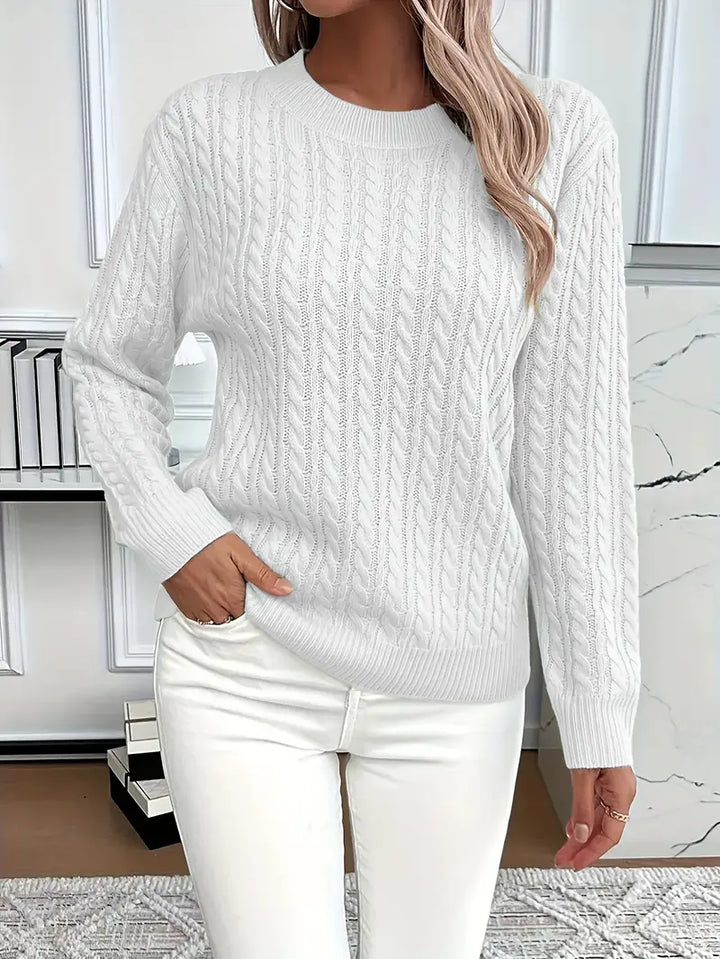 Zoe | Luxurious Cable Knit Sweater
