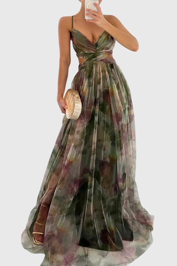 Giselle™ | Silk Floral Maxi Dress