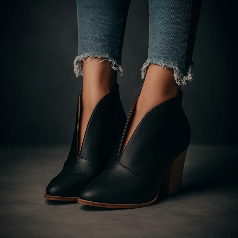 Celeste™ | Sleek Pull-On Leather Boots