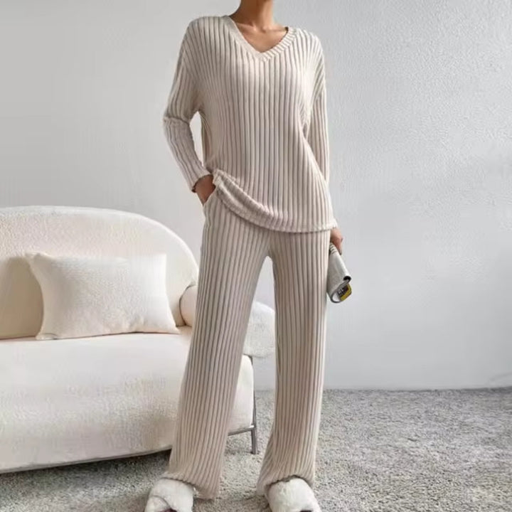 Theresa | Luxe Ribbed Knit Lounge Set