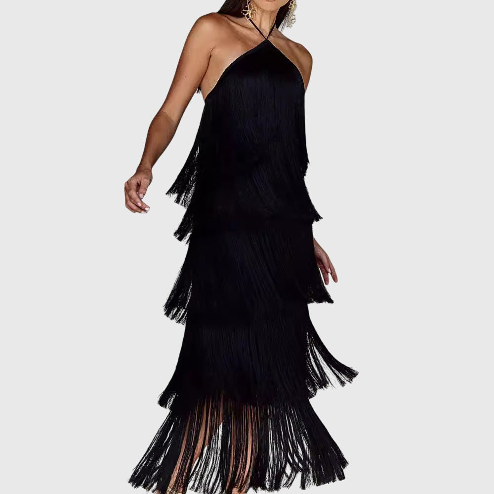 Artiselle™ Silk Tassel Dress