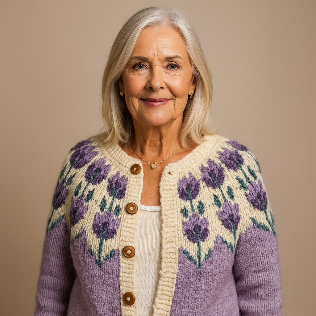 Icelandic Wool Vintage Cardigan by Laera & Cole