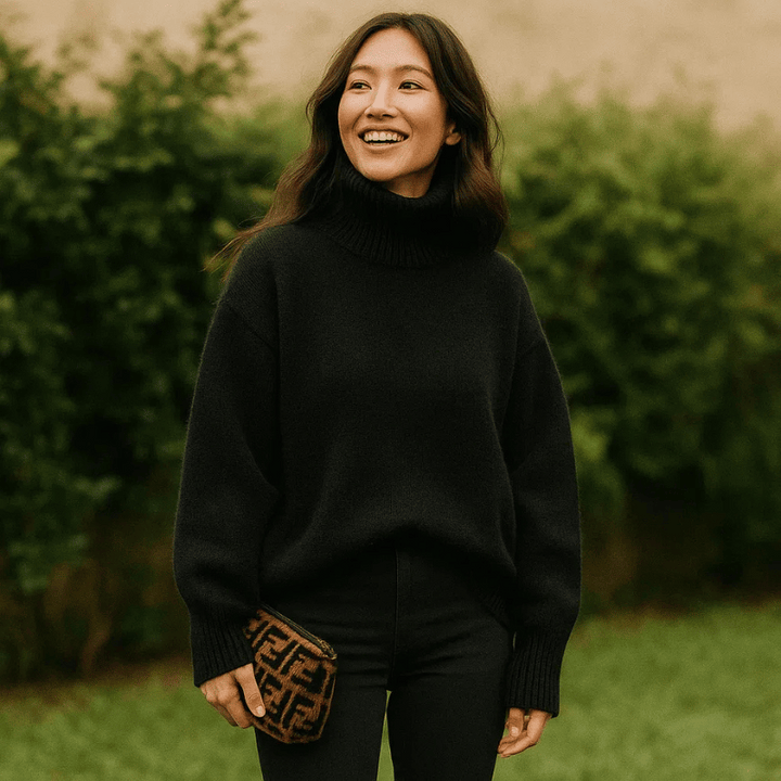Amelie | Luxurious Turtleneck Sweater Made from Cashmere Blend
