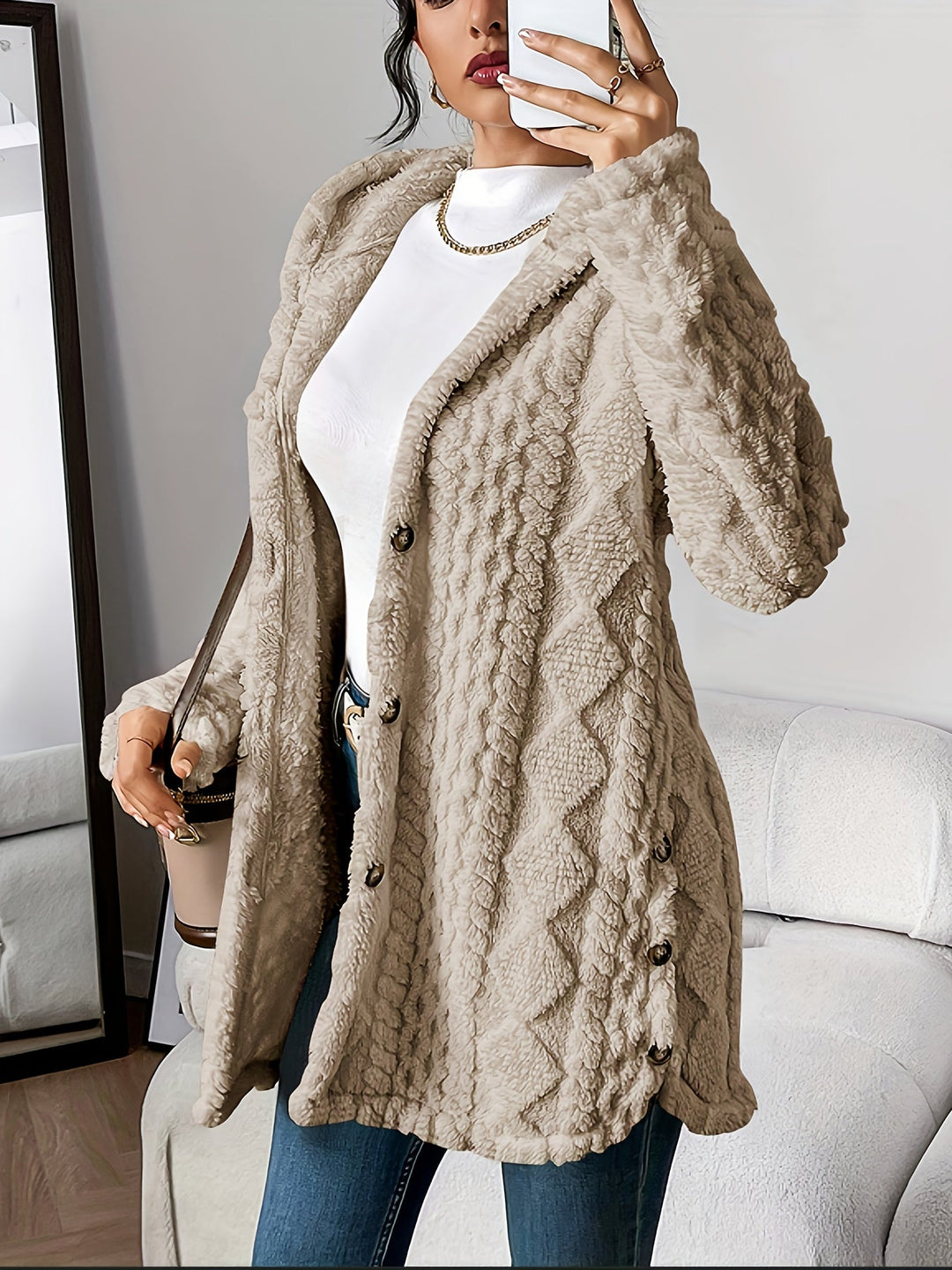 Sophie | Plush Hooded Cardigan