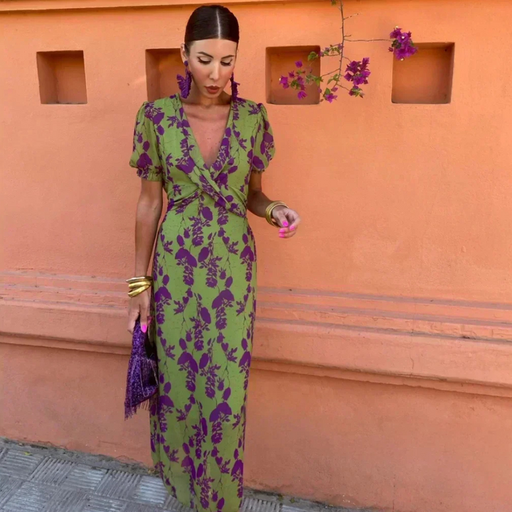 Wendy™ – Elegant Midi Dress in Soft Tencel Blend