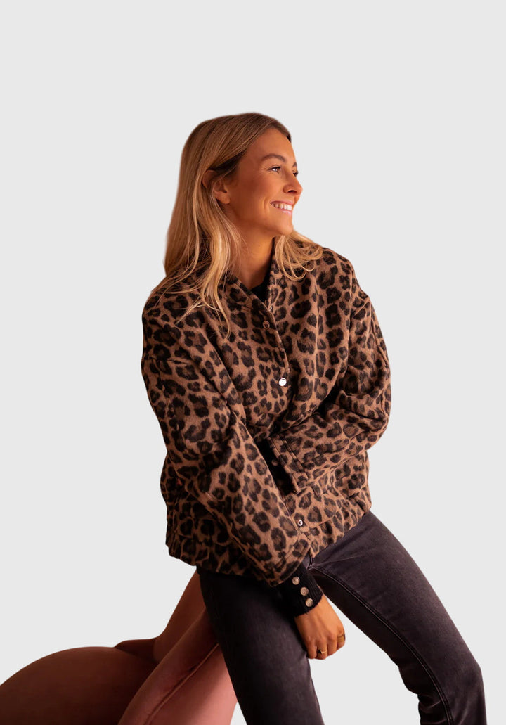 Elodie | Luxe Leopard Print Blazer