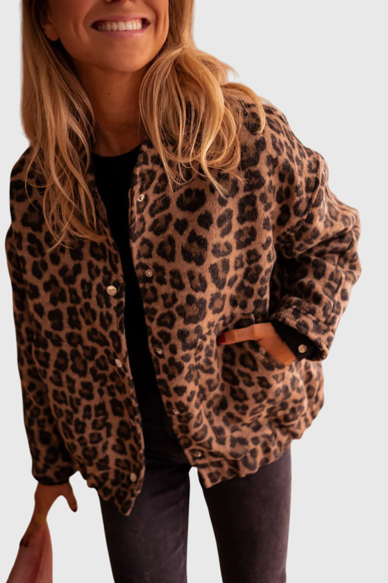 Elodie | Luxe Leopard Print Blazer