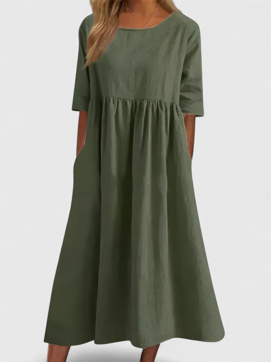 Cindy | Luxe Silk Midi Dress