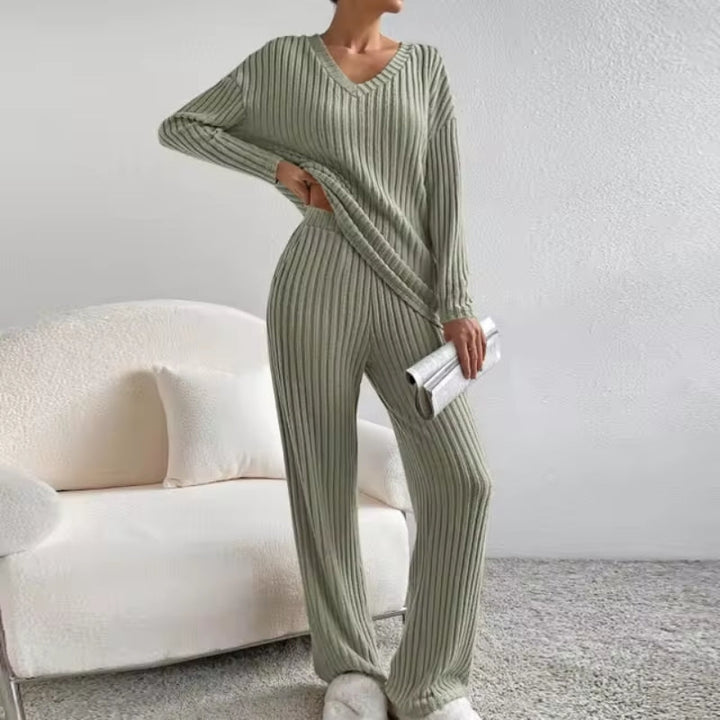 Theresa | Luxe Ribbed Knit Lounge Set