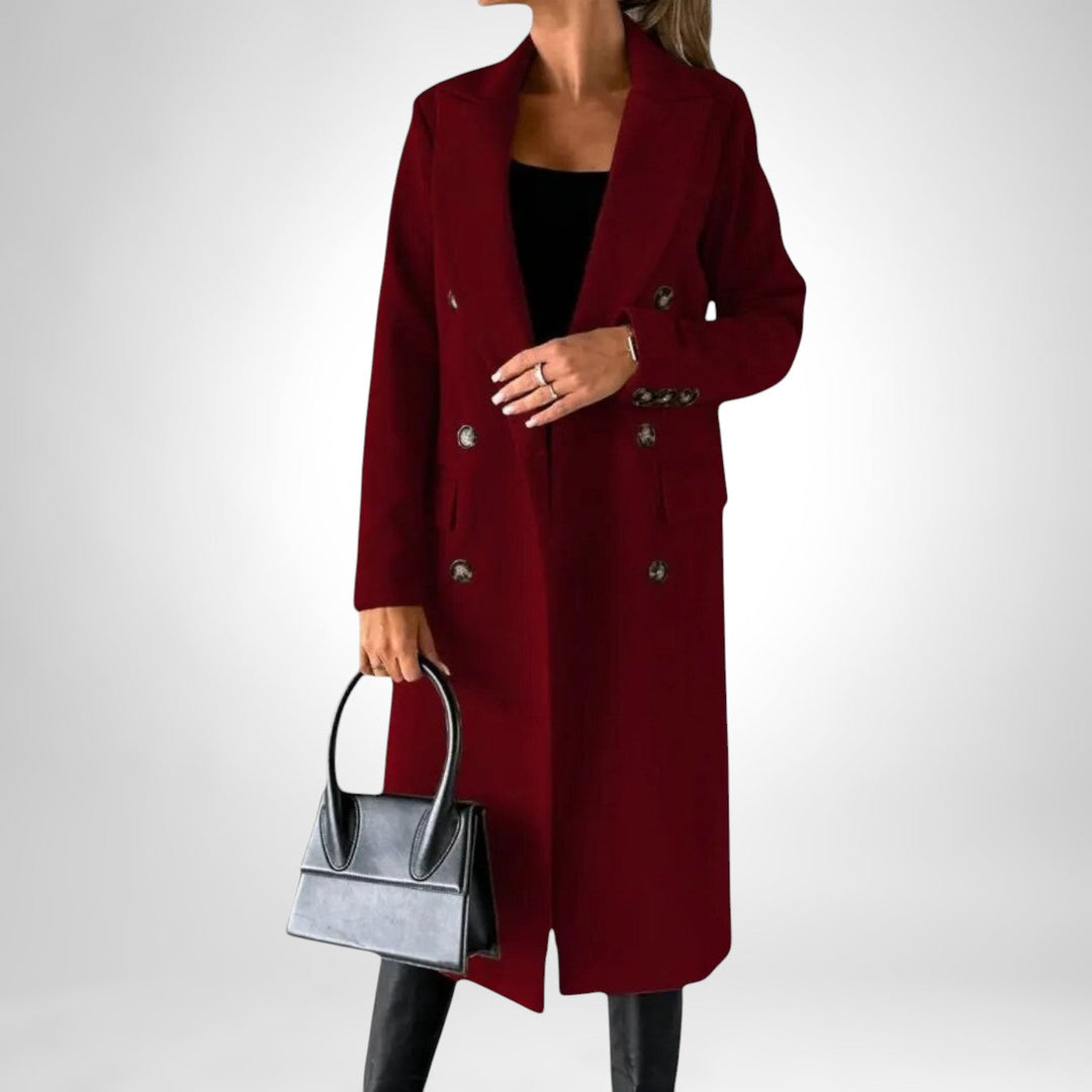 DESIREE™ | Long coat with double button