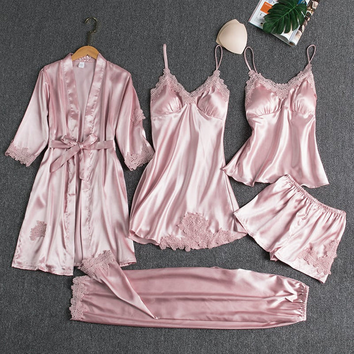 Evelynn™ – 5-Piece Soft Nightwear Set for Elegant Evenings In
