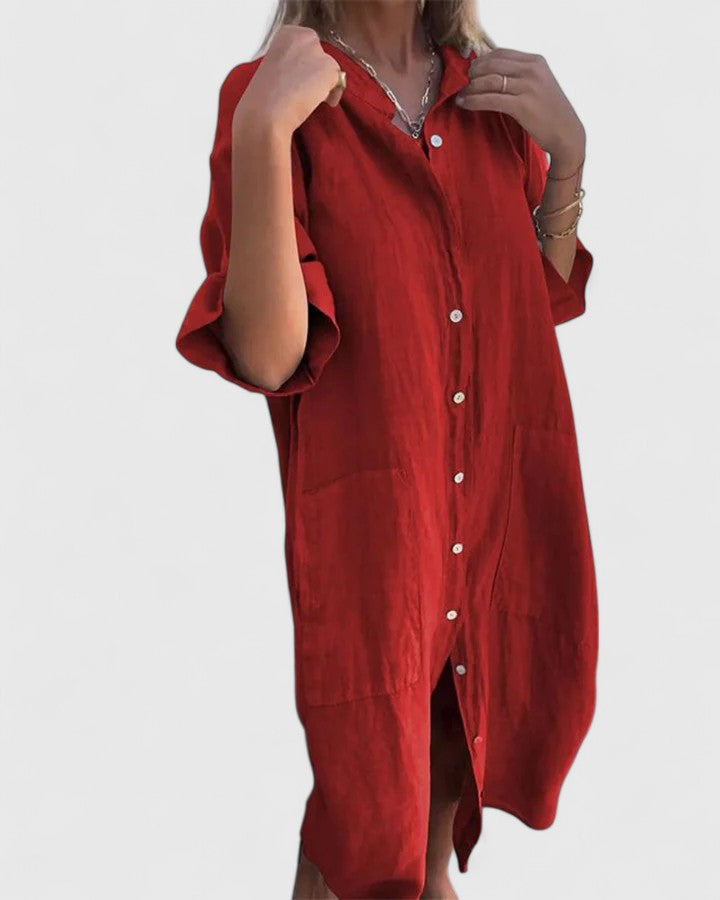 Kristine | Luxe Silk Midi Dress