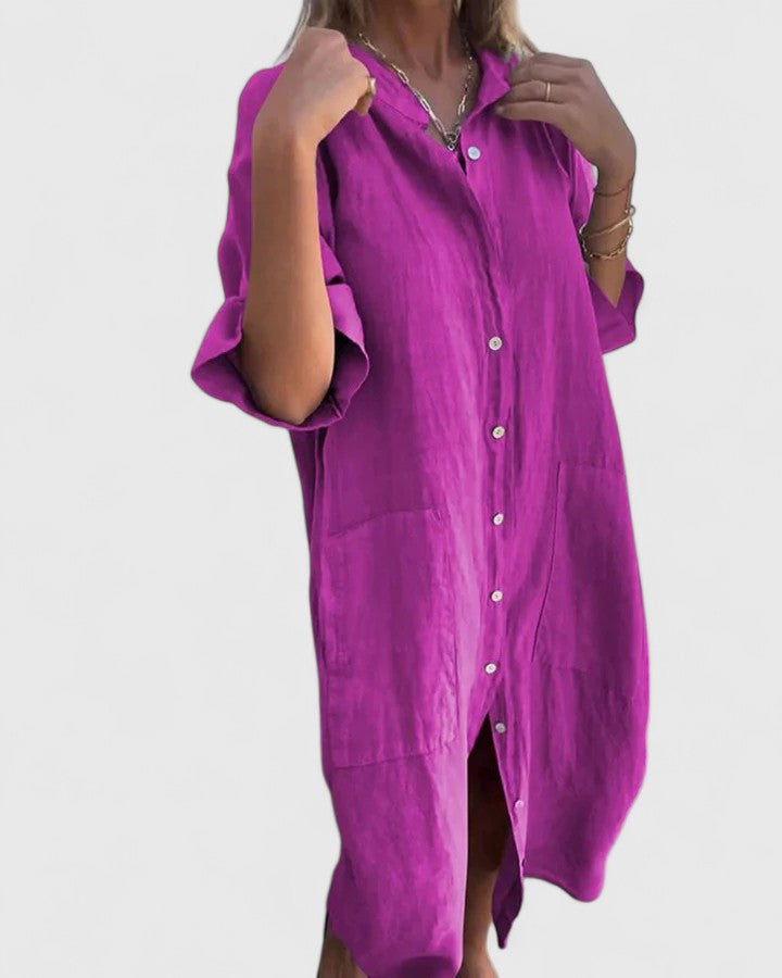 Kristine | Luxe Silk Midi Dress