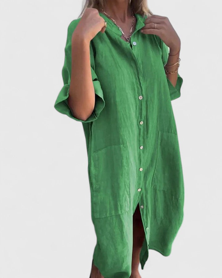 Kristine | Luxe Silk Midi Dress