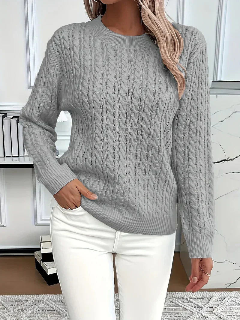 Zoe | Luxurious Cable Knit Sweater