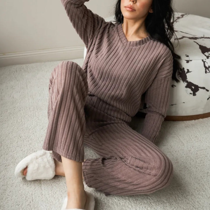 Theresa | Luxe Ribbed Knit Lounge Set
