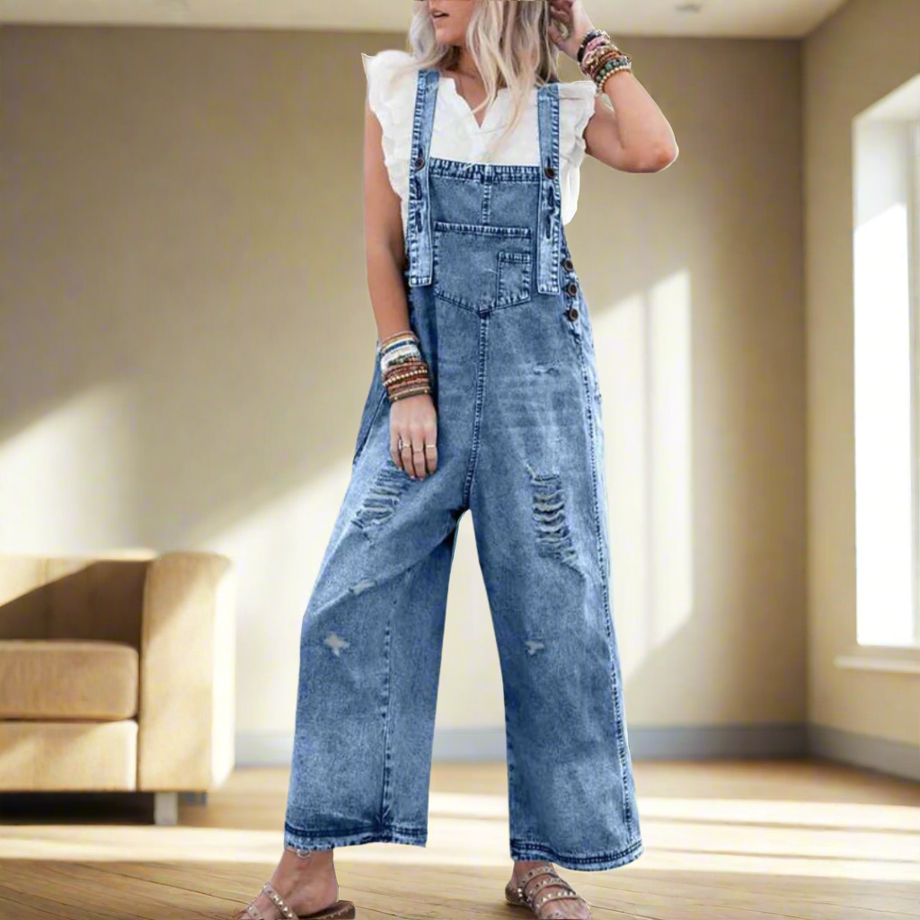 Lora™ – Vintage Wash Adjustable Jumpsuit