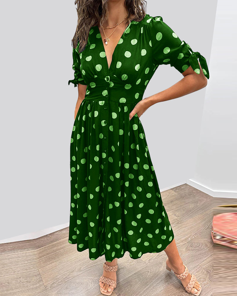 Avia™ – Elegant Polka Dot Dress