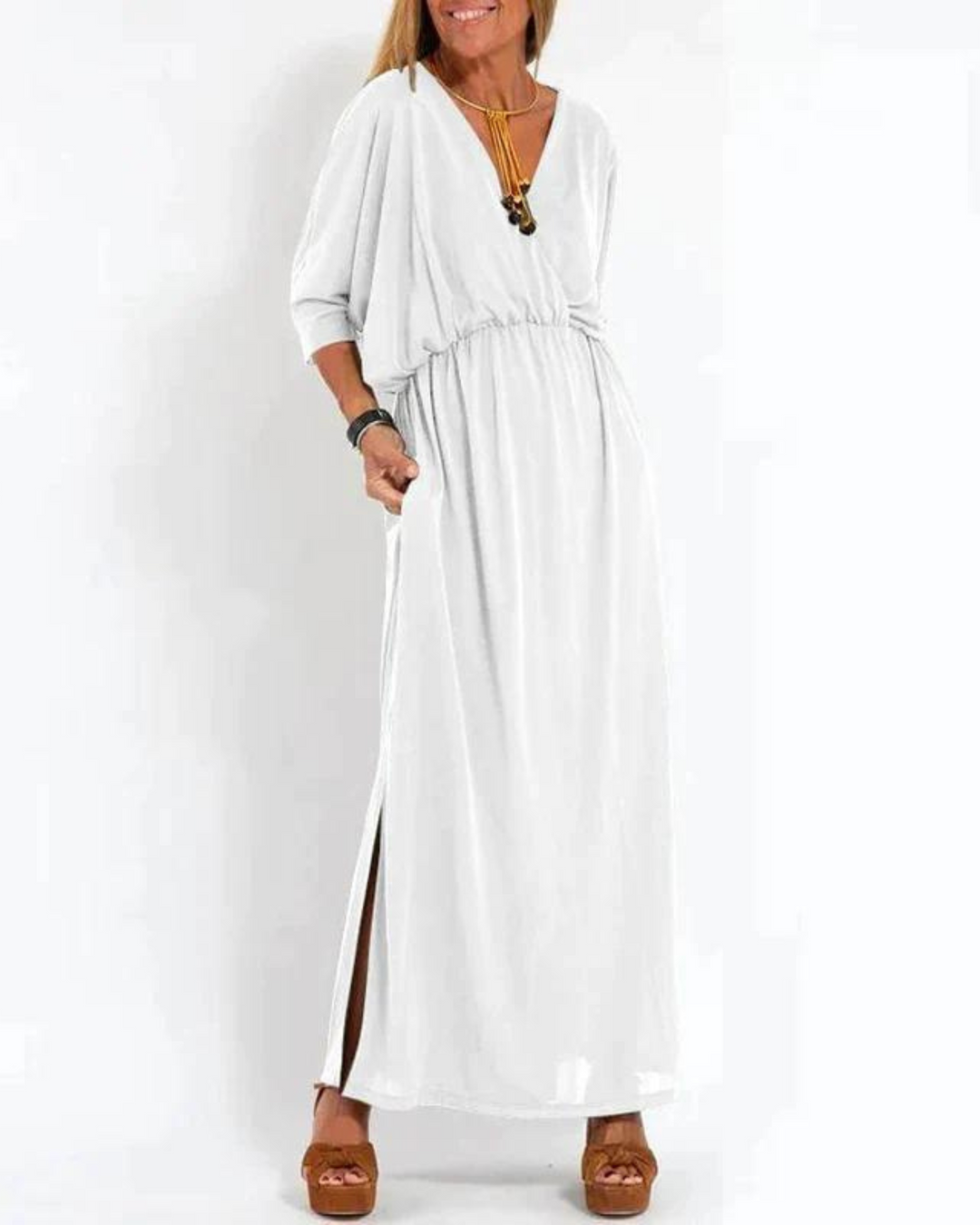 Leni™ – Vintage-Inspired Flowy Maxi Dress