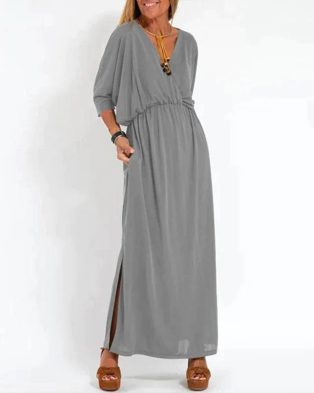 Leni™ – Vintage-Inspired Flowy Maxi Dress