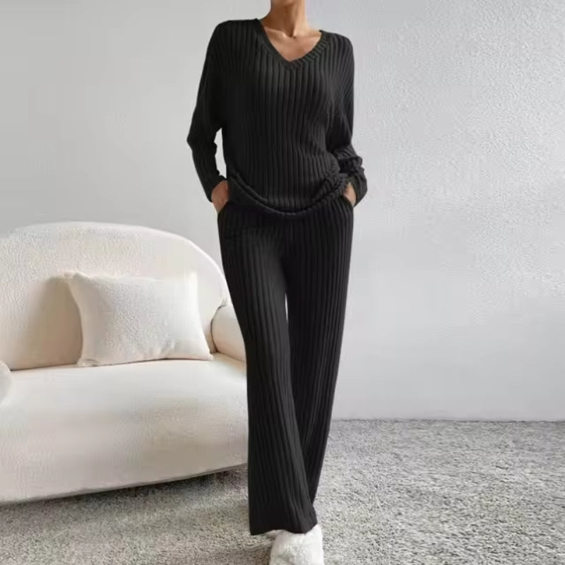 Theresa | Luxe Ribbed Knit Lounge Set