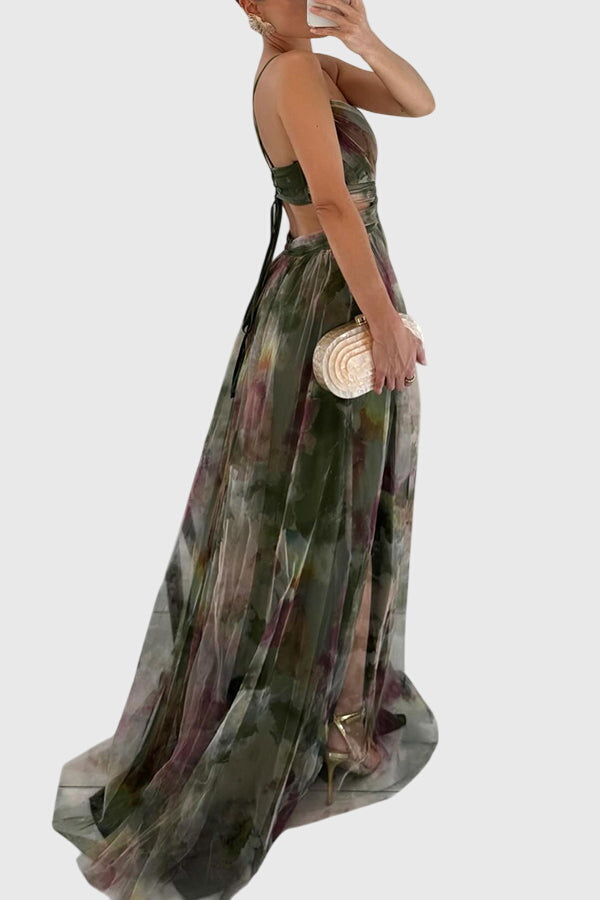 Giselle™ | Silk Floral Maxi Dress