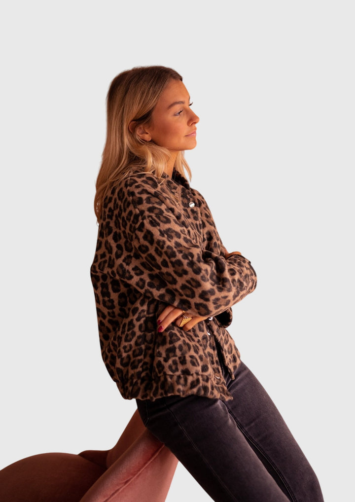 Elodie | Luxe Leopard Print Blazer