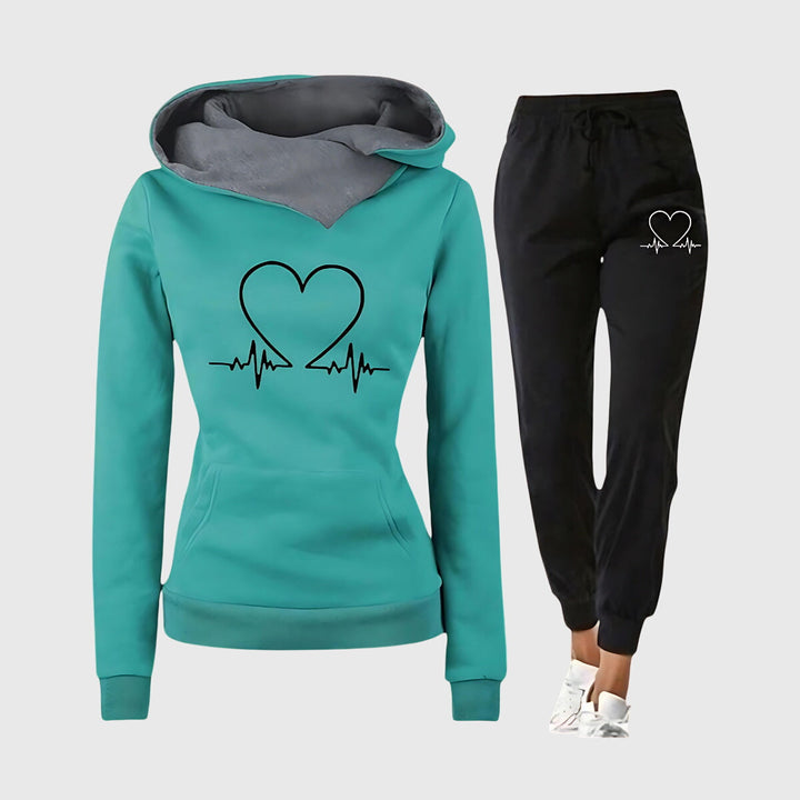 Heartbeat Luxe Hoodie Set