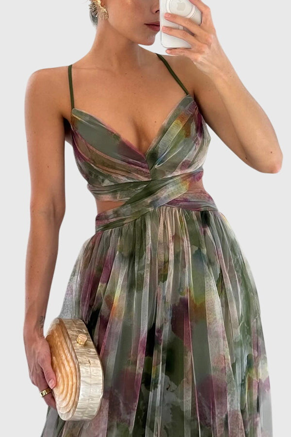 Giselle™ | Silk Floral Maxi Dress