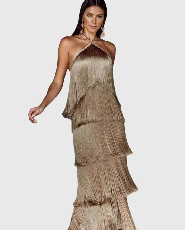 Artiselle™ Silk Tassel Dress