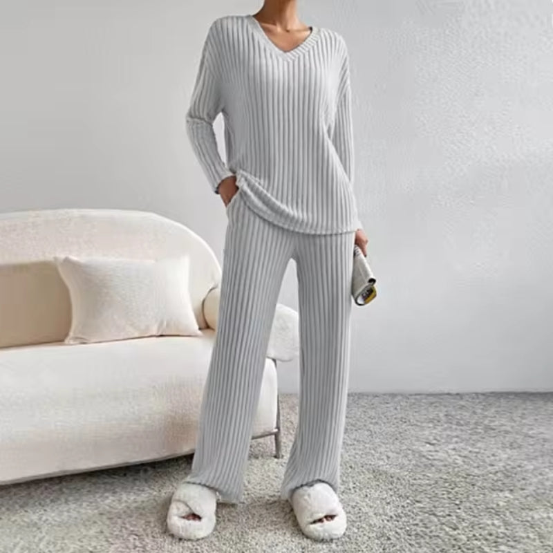 Theresa | Luxe Ribbed Knit Lounge Set