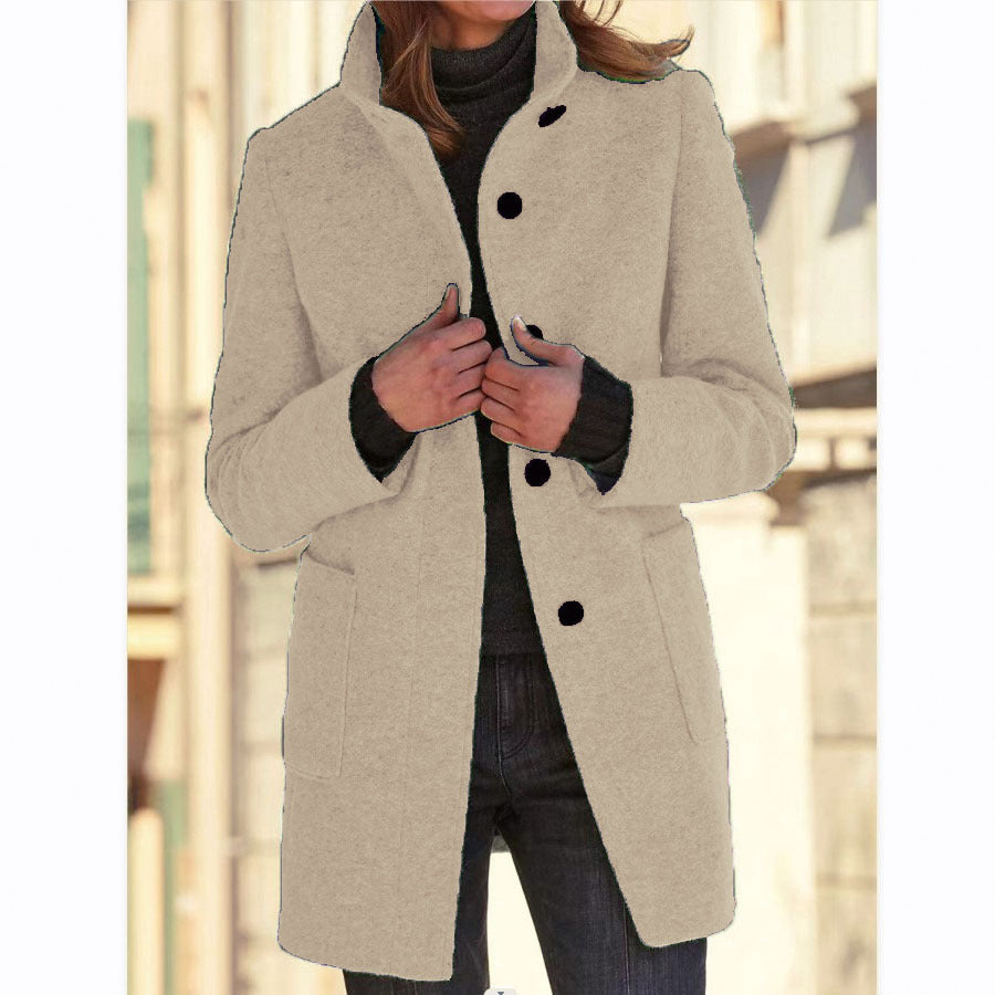 Raina™ – Cozy Mid-Length Everyday Coat