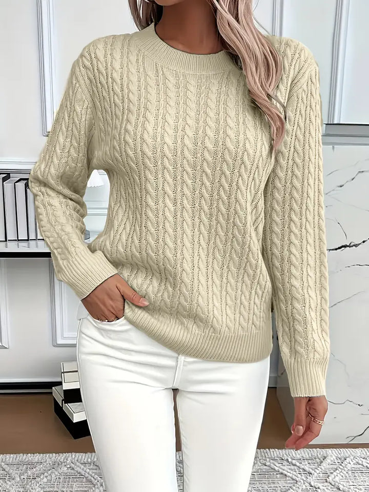 Zoe | Luxurious Cable Knit Sweater