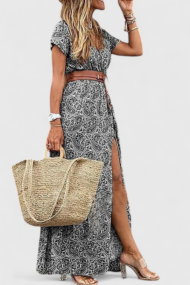 Milaryna - Luxe A-Line Dress in Silk