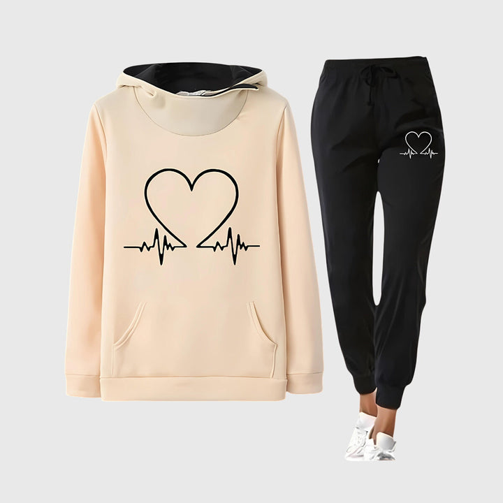 Heartbeat Luxe Hoodie Set