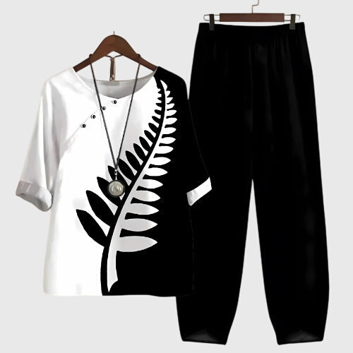 Natalia | Luxe Artistic Print Lounge Set