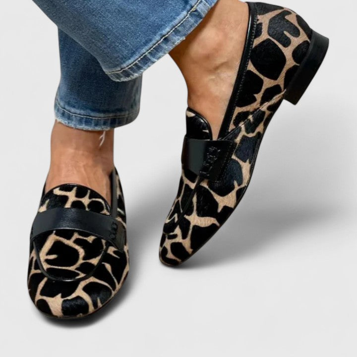 Molly | Animal Print Loafers