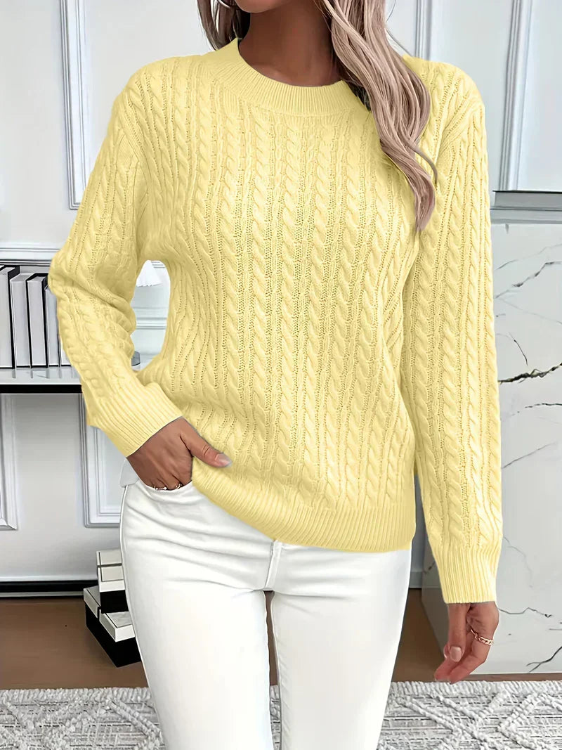 Zoe | Luxurious Cable Knit Sweater