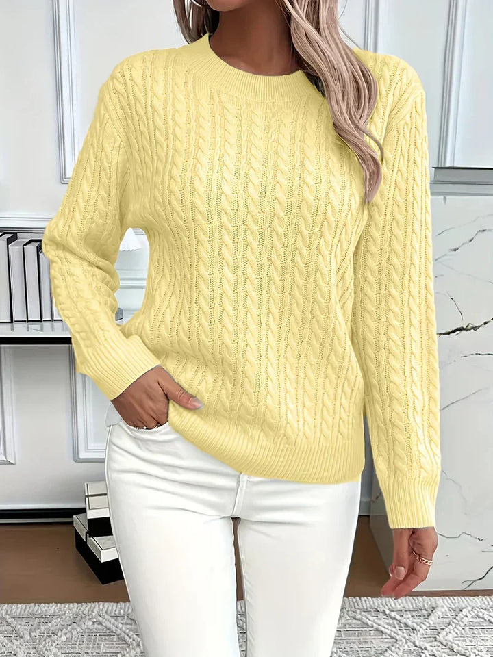 Zoe | Luxurious Cable Knit Sweater