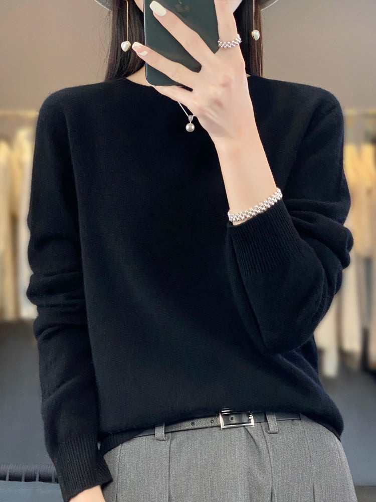 Anette | Luxurious Cotton Knit Sweater