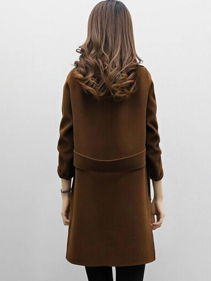 Elara | Double-Breasted Long Coat