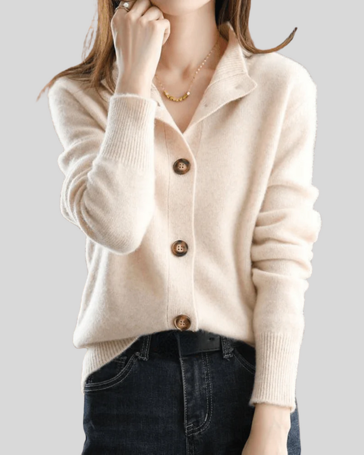 Claire | Luxe Cashmere Retro Cardigan