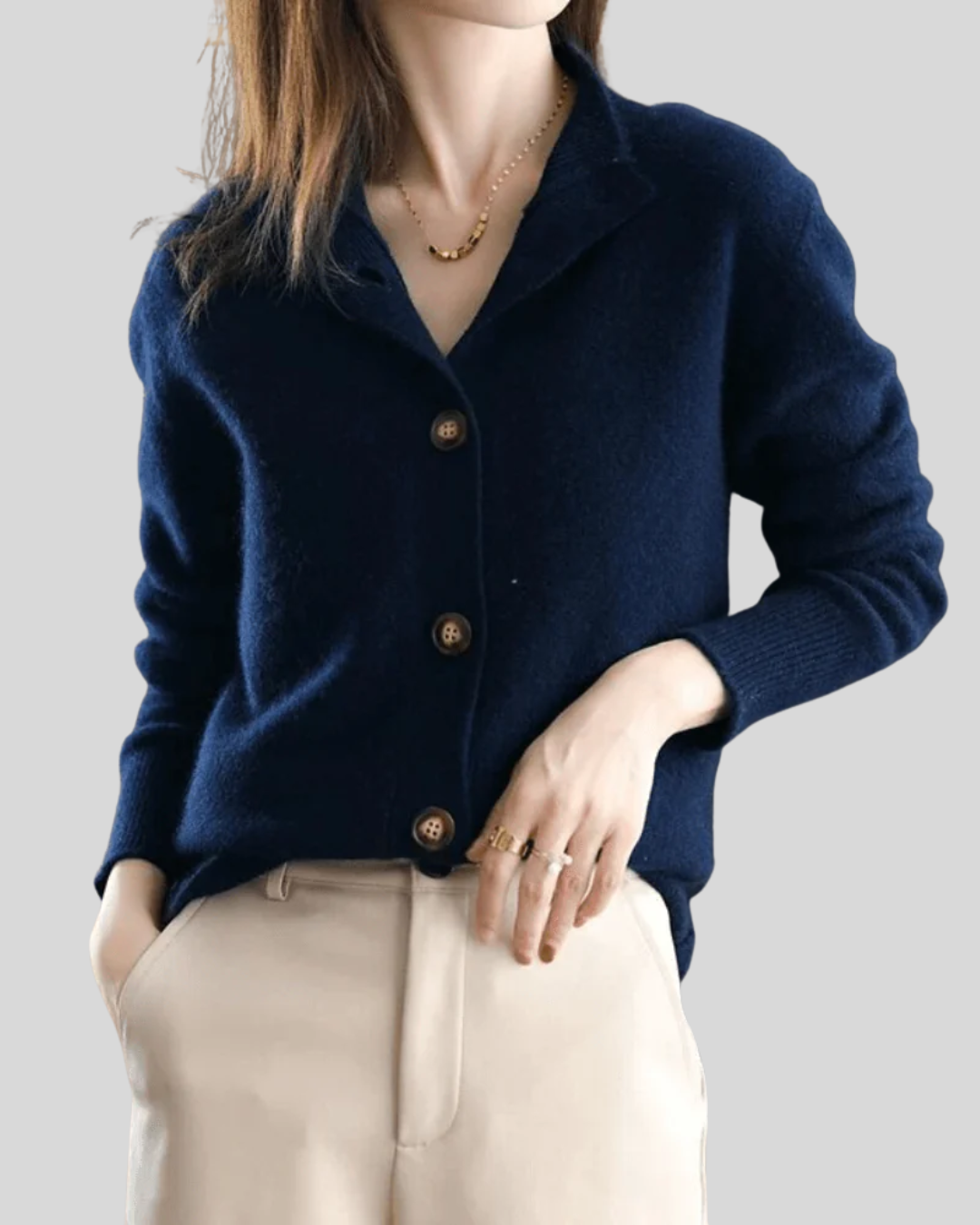 Claire | Luxe Cashmere Retro Cardigan