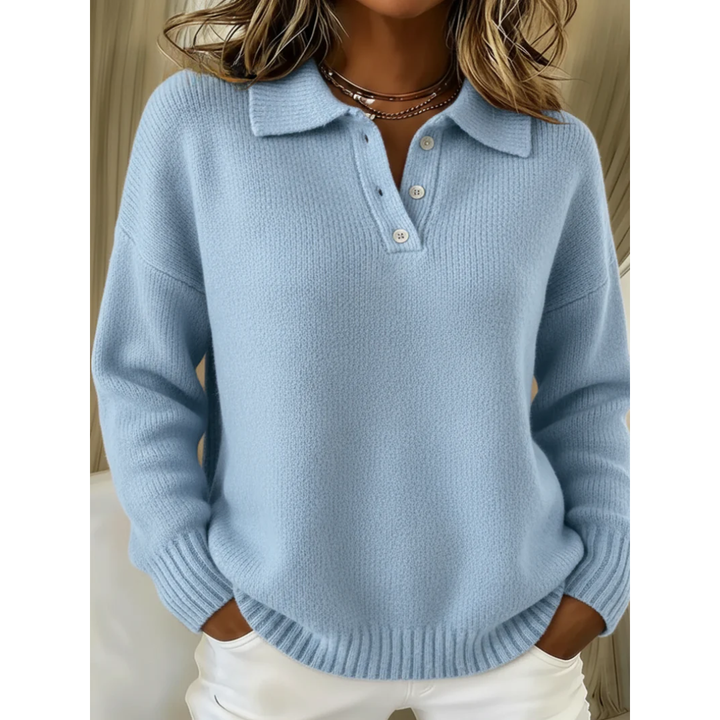 Juliette | Luxe Knit Polo Sweater