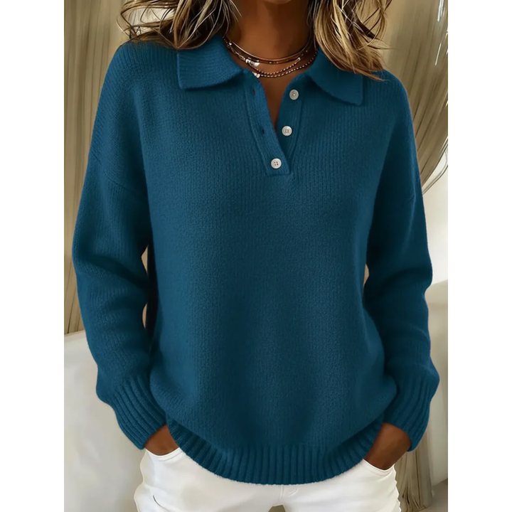 Juliette | Luxe Knit Polo Sweater
