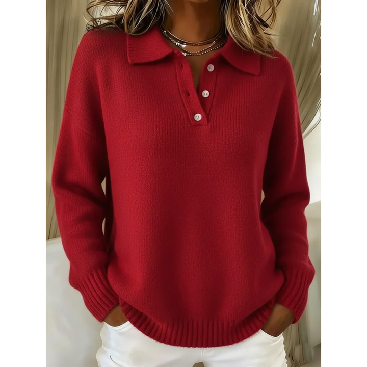 Juliette | Luxe Knit Polo Sweater