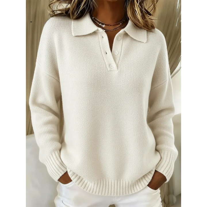 Juliette | Luxe Knit Polo Sweater