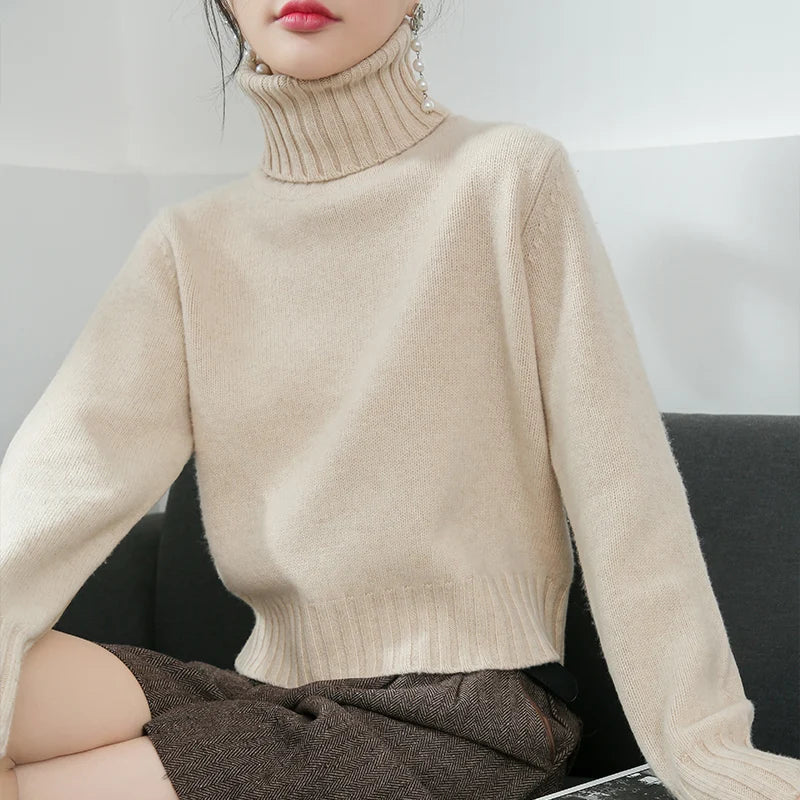 Renée | Classic Turtleneck Sweater Made from Cashmere Blend