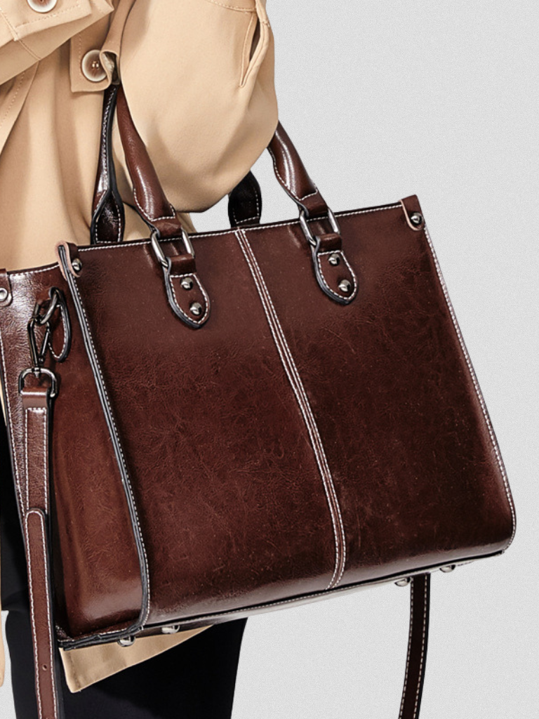 SOPHIE LUXE LEATHER HANDBAG